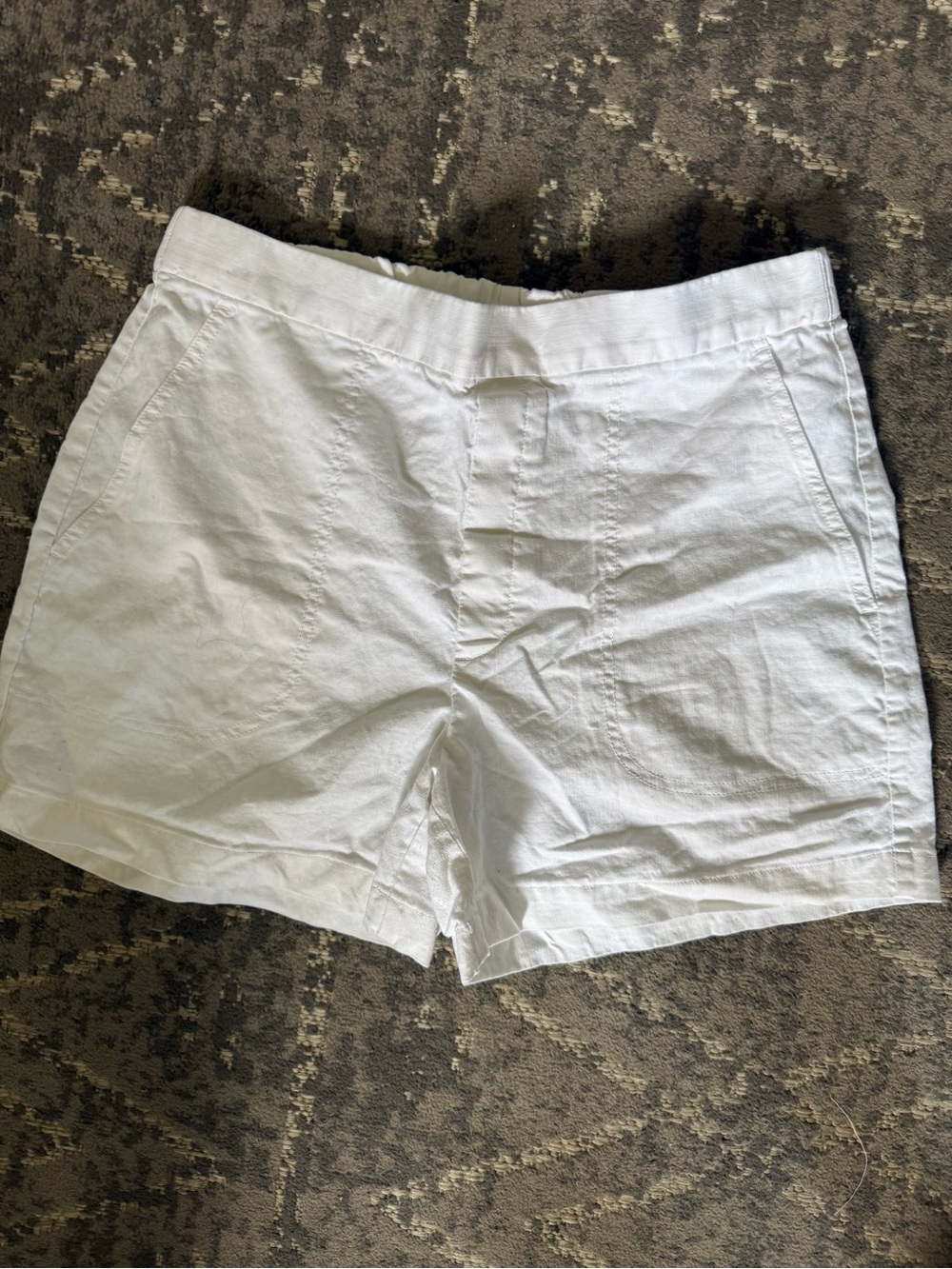 Banana Republic White Linen-Blend Women's Shorts